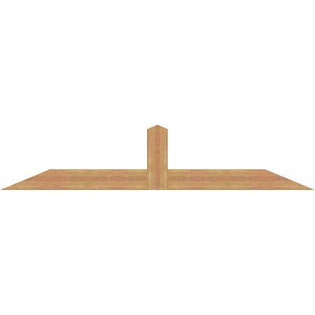 Ekena Millwork Portland Smooth Timber Gable Bracket, Western Red Cedar, 84"W x 17"H x 1 1/2"D x 5 1/2"F, 5/12 Pitch GBW084X17X0206POR00SWR